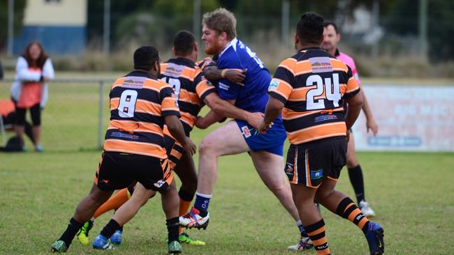 Drew Jackson, pictured here in 2016, was a regular on the footy field, a veteran player for the Nanango Stags A-grade rugby league team, and actively contributed to the community.