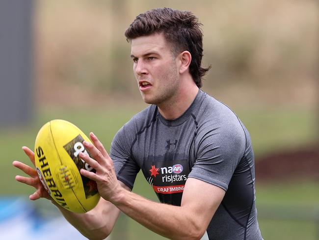 AFL Draft Combine Training at Craigeburn.. 02/12/2020. Clayton Gay at todays Draft training session.  Pic: Michael Klein