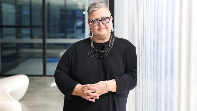 Finalist and longtime Brisbane literary fixture Krissy Kneen. Picture: Luke Bowden