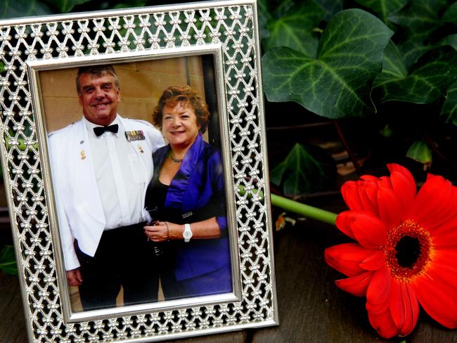 Jo-Ann Thwaites, pictured here with her husband, was killed at the intersection.