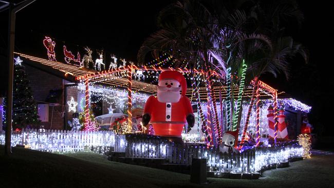 A Christmas lights display on Riverpark Drive, Nerang