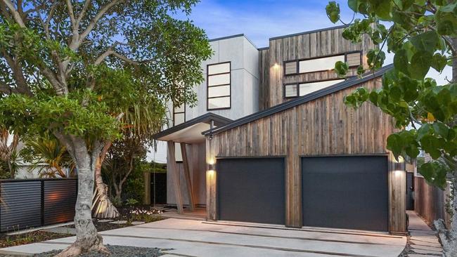 Tinted, frosted glass affords the owners of this home a little extra privacy.