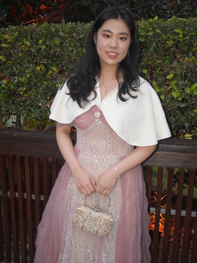 Candy Zhang at Queensland Academies Creative Industries formal.