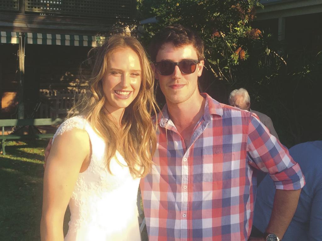 Ellyse Perry and her brother Damien.