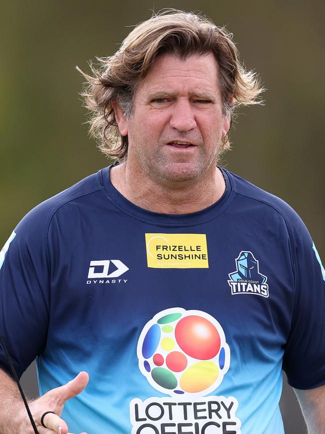 Titans coach Des Hasler. Picture: Chris Hyde/Getty Images