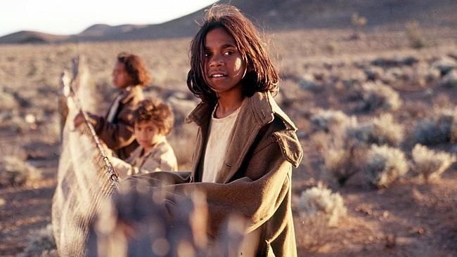 Actors Laura Monaghan, Tianna Sansbury and Everlyn Sampi in 2002 film Rabbit Proof Fence. Picture: Supplied