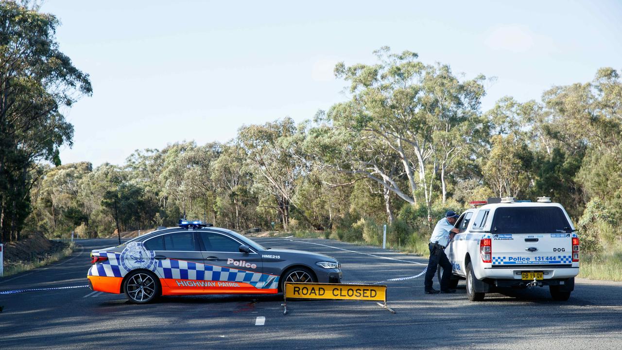 The bodies are believed to have been moved from initial disposal site on Hazelton Road, Bungonia, to another location in the area. Picture: NCA NewsWire / Max Mason-Hubers