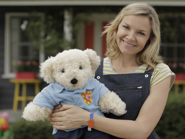 Maurice’s Big Adventure, featuring Justine Clarke and Play School’s teddy, is a huge hit. Picture: Supplied / ABC