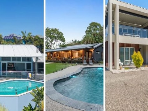 Some Hervey Bay homes are being sold for over $2 million. Photos: Prime Agents and Harcourts Property Hub.