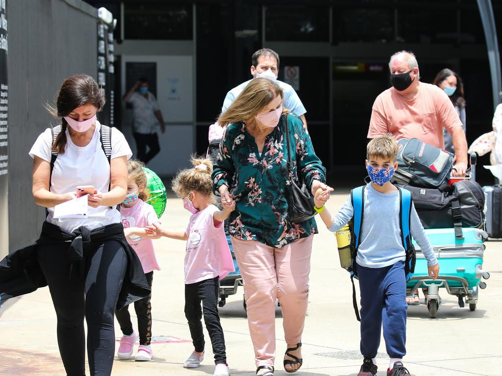 Cloth masks have typically been the choice for Australians during the pandemic. Picture: NCA Newswire / Gaye Gerard
