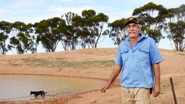 Jeff Baldock is putting his property at Kimba, South Australia, up for last minute consideration to host a low-level nuclear waste depository. Picture: Katrina Koch