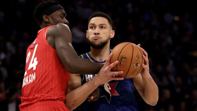 Ben Simmons has suffered a back injury which is expected to sideline him for at least two weeks.