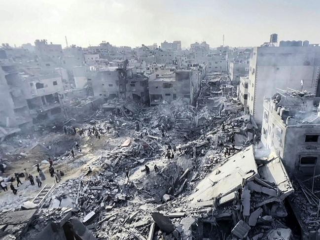 Israel says it targeted a top Hamas commander when it struck the Jabalia refugee camp. Picture: AFP