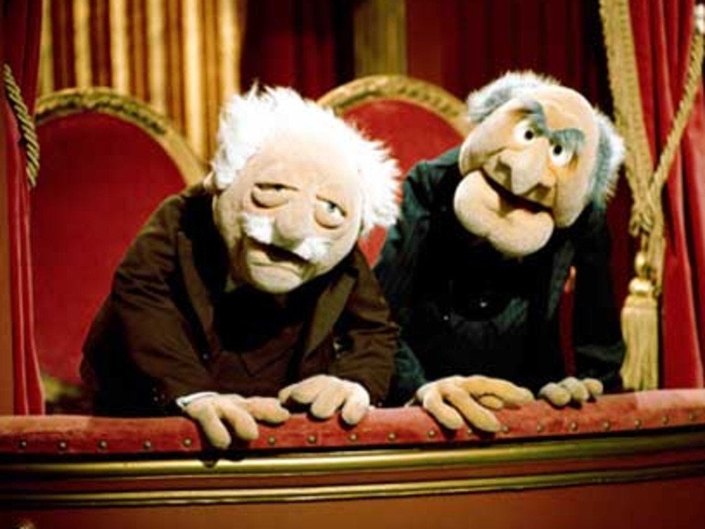 The Muppet Show’s famous grouches Statler and Waldorf did not have speech impediments but other characters on the show did. Picture: file image