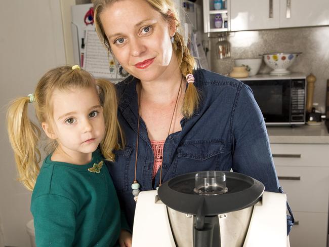 Mother Heidi Brennan and her daughter Caitlin Brennan who were both injured by a Thermomix. Picture Norm Oorloff