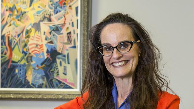 CEO Sharon Kelsey poses for a photo in her office at Logan City Council, Thursday, December 7, 2017 (AAP Image/Richard Walker)