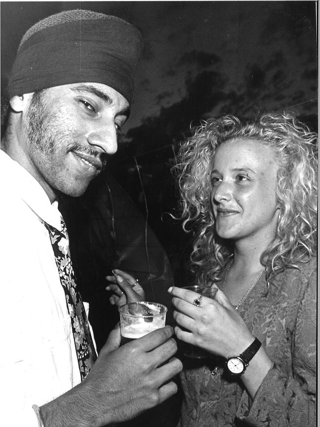 Pinder and Dani Salvo at NYE celebrations