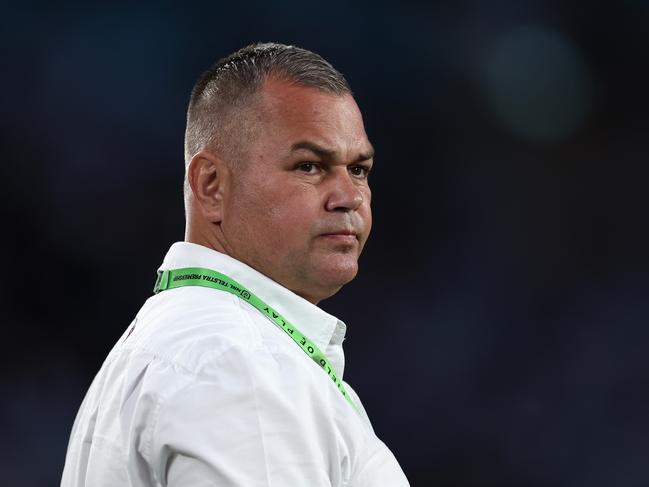 Manly coach Anthony Seibold and assistant coach Jim Dymock are heading to New Zealand to observe rugby giants the Crusaders at work. Picture: Getty Images