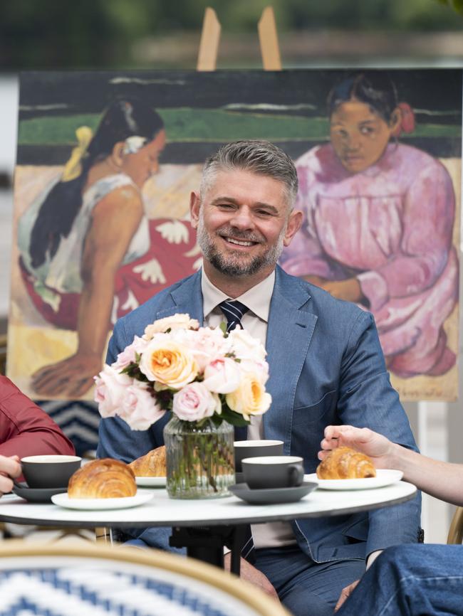 National Gallery of Australia Director Nick Mitzevich at the launch of the 2024 winter exhibition, French Post-Impressionist artist Paul Gauguin at West Kiosk in Canberra. Picture: Martin Ollman
