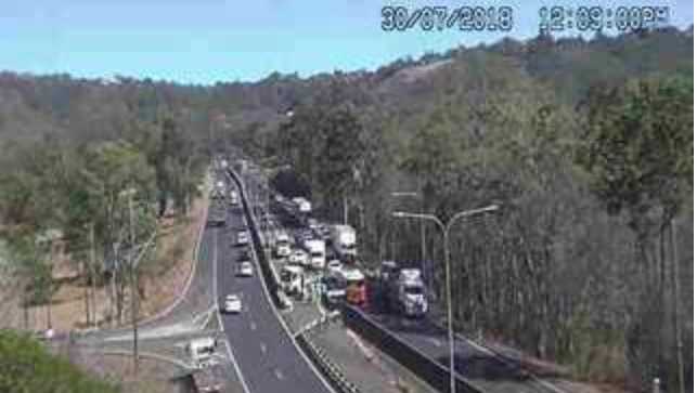 Traffic on the Toowoomba Range.