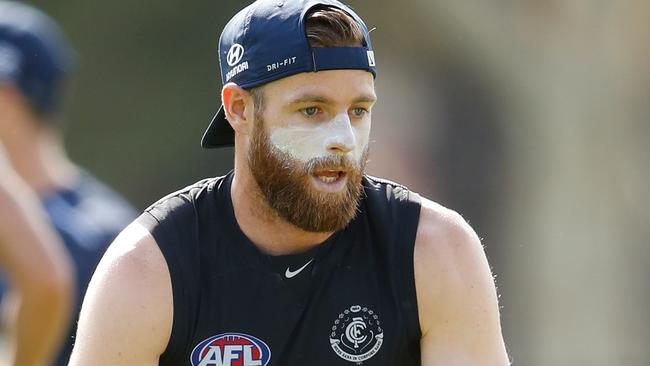 Sam Docherty at Carlton pre-season training.