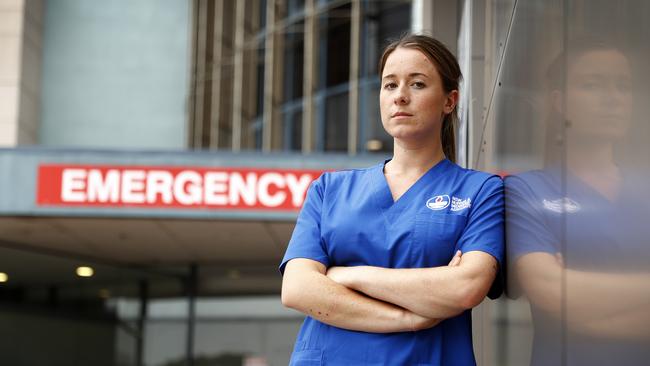 Nurse Kim Morris is renting in Sydney’s south because she can’t afford a unit near her work in Sydney’s east. Picture: Sam Ruttyn