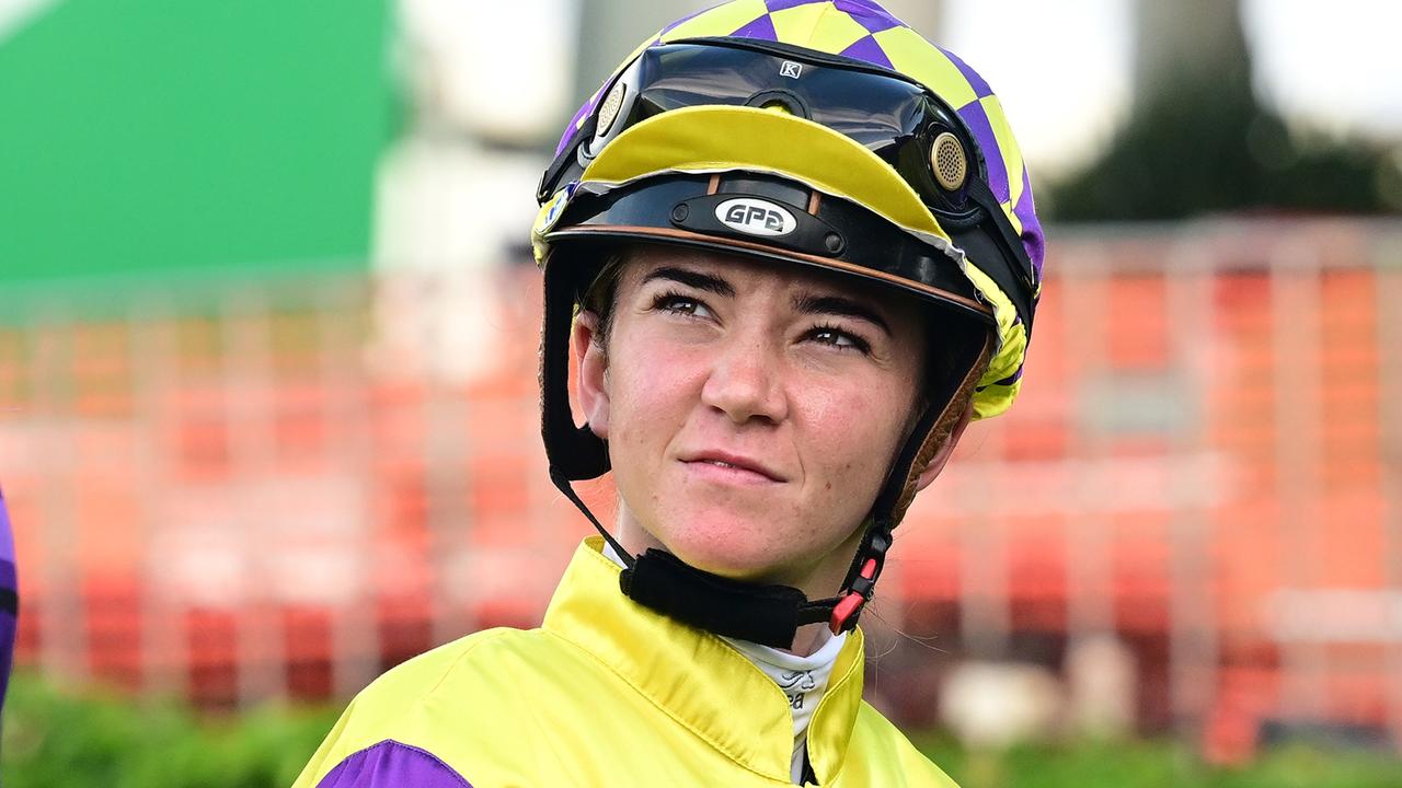 Apprentice jockey Sariah Champkin is facing two charges over an incident at Toowoomba last week. Picture: Grant Peters—Trackside Photography.