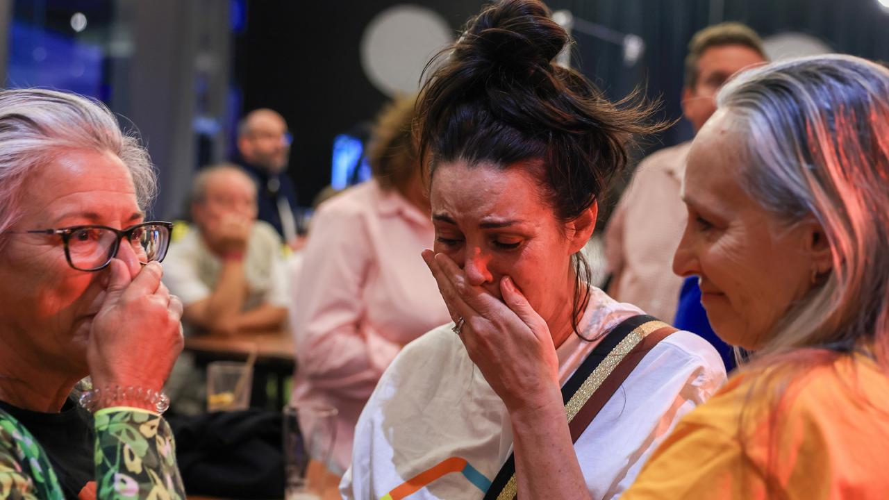 Yes supporters became emotional as the referendum result was made clear. Picture: Jenny Evans/Getty Images