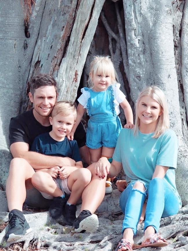 Zane Littlejohn with his family - (L-R) Boyd, Alba and Kat.