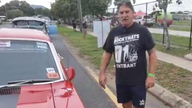 Glen from Rockhampton and his Ford Replica GT. Photo: Kentos Komms