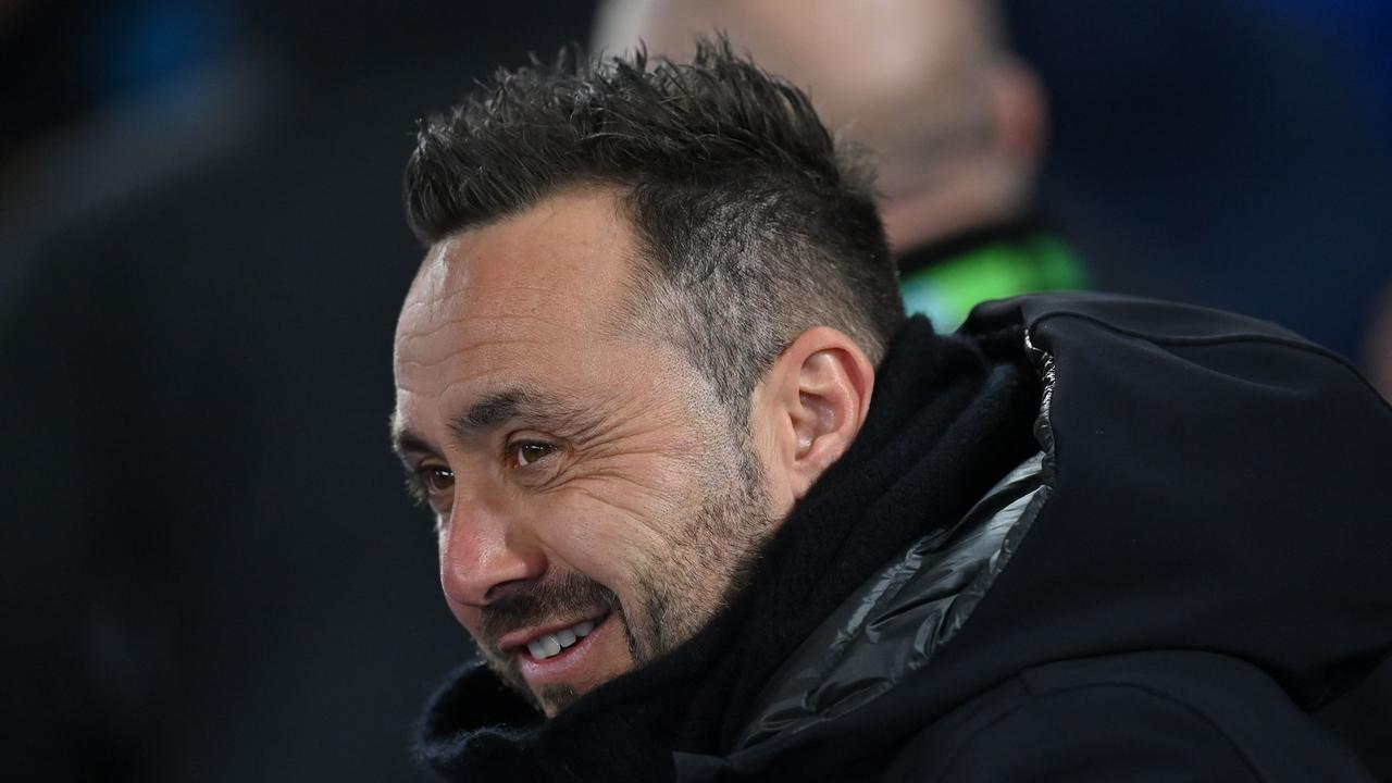 Brighton’s head coach Roberto De Zerbi. (Photo by Glyn KIRK / AFP)