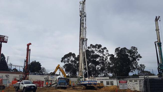 Construction of the Ringwood Sebel Hotel is underway at 98 Maroondah Highway. Picture: Kiel Egging.