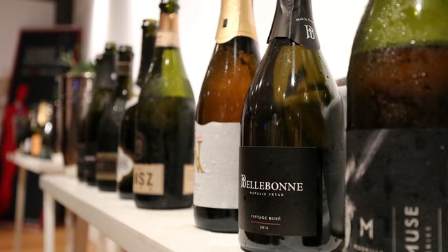 Some of the Tasmanian pinots and sparkling wines on display in one of five Tasmanian Showcase Tastings held in Hong Kong recently.