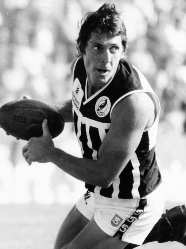 Port Adelaide superstar Russell Ebert in 1985.