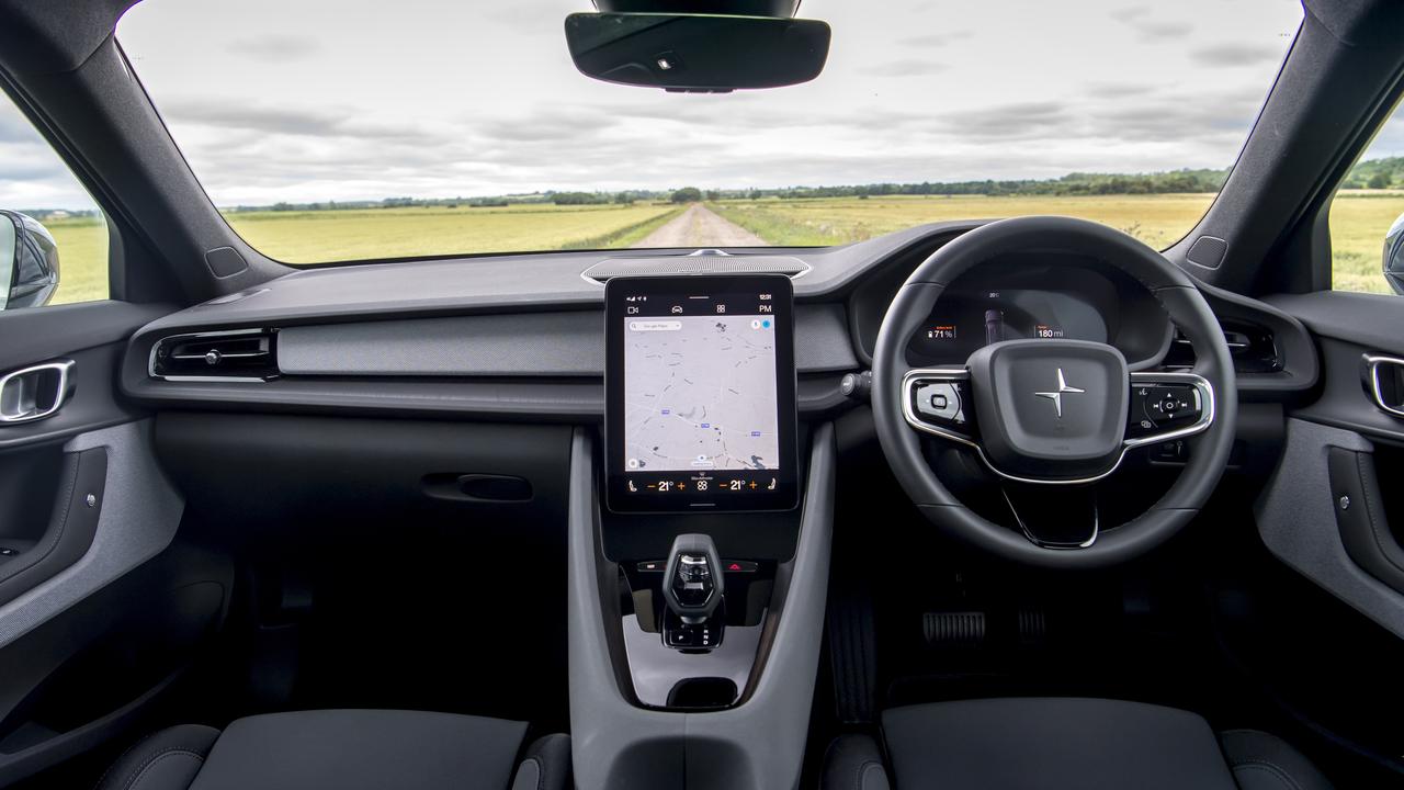 The star of the show is Polestar 2’s constantly connected infotainment system built in partnership with Google, with an 11-inch touchscreen.