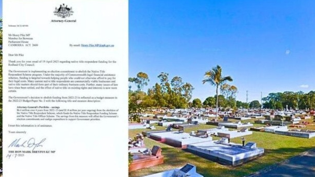 The Cleveland cemetery land is part of the Quandamooka Coast Native Title Claim.