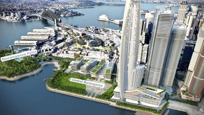 View from Crown and original Barangaroo Central to the Sydney Harbour Bridge and Opera House. Picture: Supplied