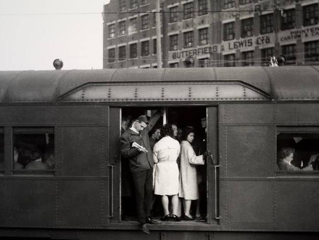 A crowded "Red Rattler" at Redfern in 1965.