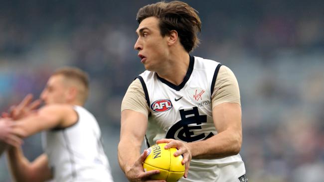 Carlton selected Caleb Marchbank with pick six of the 2014 draft. Picture: AAP Image/Richard Wainwright