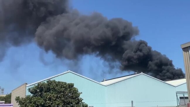 Smoke billows over Wingfield in Adelaide