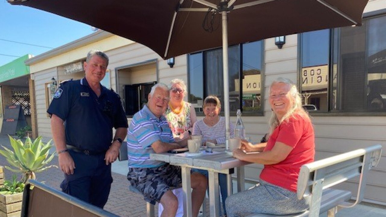 Coffee with a cop in Surat on August 27, with Sergeant Mark Perske.