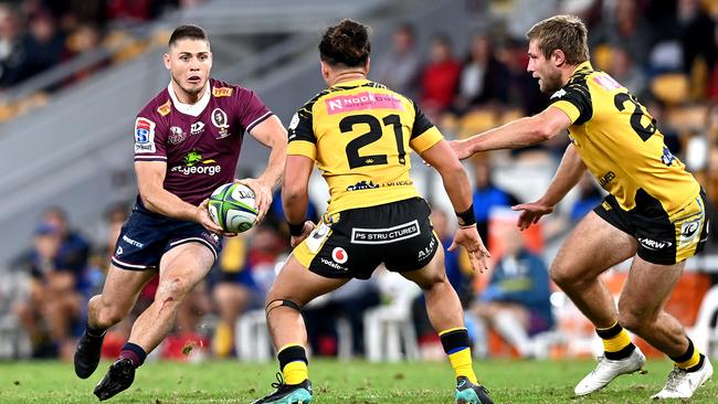 Reds playmaker James O'Connor was back to his early-season form against the Force at Suncorp Stadium. Picture: Getty Images