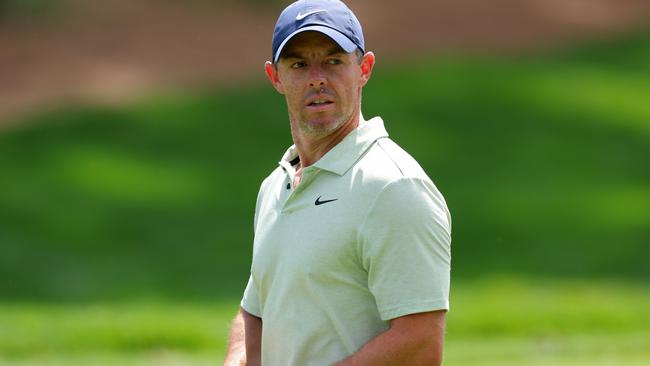 PONTE VEDRA BEACH, FLORIDA - MARCH 17: Rory McIlroy of Northern Ireland walks the first fairway during the final round of THE PLAYERS Championship at TPC Sawgrass on March 17, 2024 in Ponte Vedra Beach, Florida. (Photo by Kevin C. Cox/Getty Images)