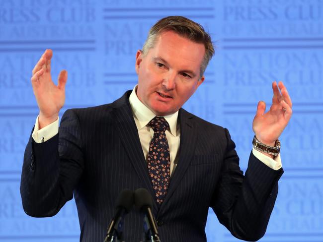 Labor’s Chris Bowen was forced to backtrack on his numbers last week. Picture Gary Ramage