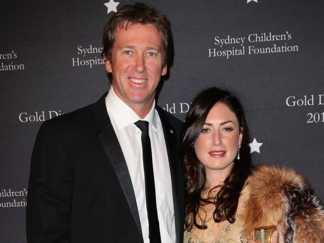 Glenn McGrath and Sara have been married for five years.