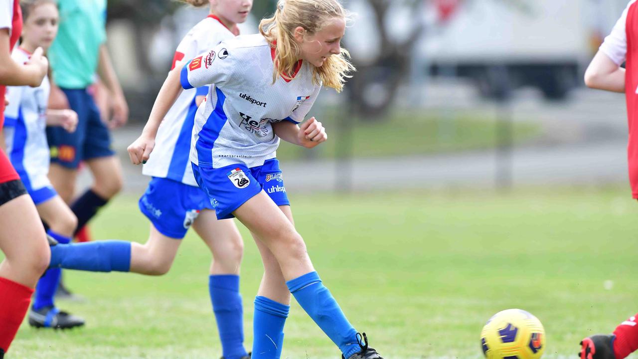 SOCCER: U 13 girls, Woombye V Nambour Yandina United. Picture: Patrick Woods.