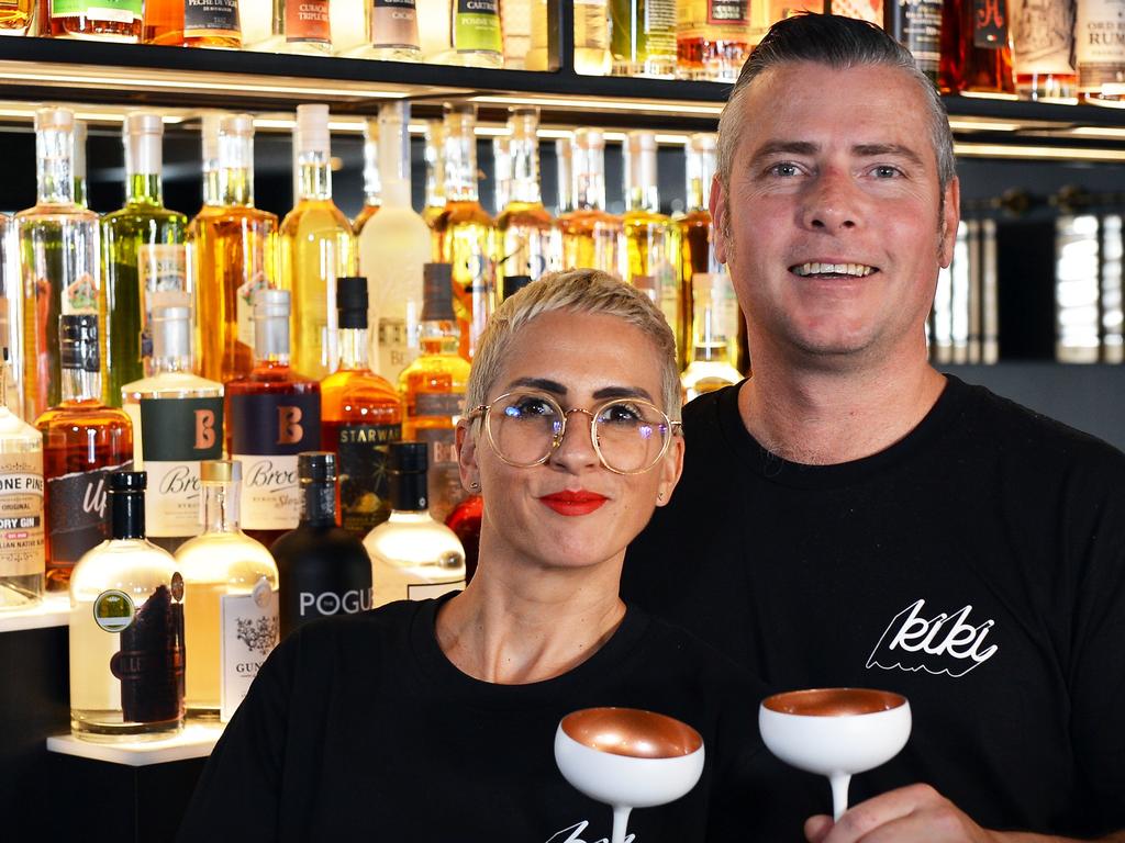 Aaron and Kym-Sarah Ruttan at Kiki Bar in Maroochydore.