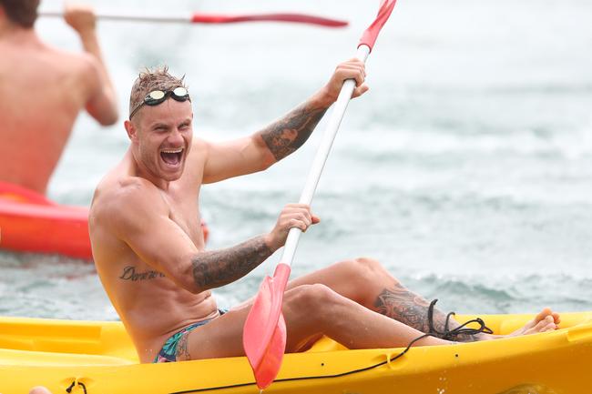 GOLD COAST, AUSTRALIA - JANUARY 23: Brandon Ellis during a Gold Coast Suns AFL training session at Palm Beach Parklands on January 23, 2020 in Gold Coast, Australia. (Photo by Chris Hyde/Getty Images)