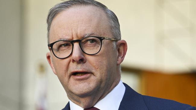 CANBERRA, AUSTRALIA, NewsWire Photos. AUGUST 1, 2023: The Prime Minister Anthony Albanese holds a press conference at Parliament House in Canberra. Picture: NCA NewsWire / Martin Ollman