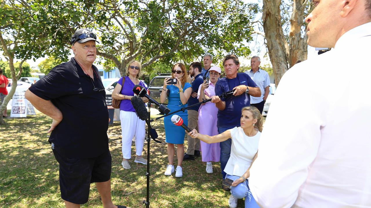 Mr Jessop addressing media. Picture: Adam Head